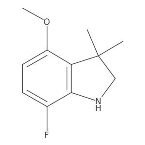 7-fluoro-4-methoxy-3,3-dimethyl-2,3-dihydro-1H-indole Structure