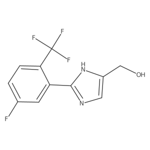 2-[5-Fluoro-2-(trifluoromethyl)phenyl]imidazole-5-methanol Structure