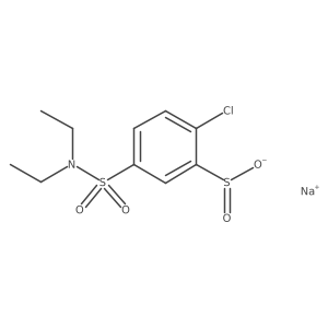 Sodium 2-chloro-5-(diethylsulfamoyl)benzene-1-sulfinate结构式