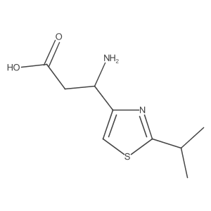 3-Amino-3-[2-(propan-2-yl)-1,3-thiazol-4-yl]propanoic acid Structure