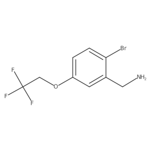 2-Bromo-5-(2,2,2-trifluoroethoxy)benzylamine Structure