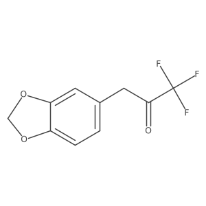 3-(1,3-Dioxaindan-5-yl)-1,1,1-trifluoropropan-2-one结构式