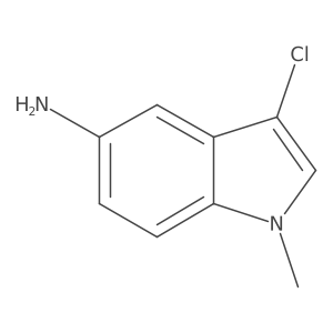 3-Chloro-1-methyl-1H-indol-5-amine Structure