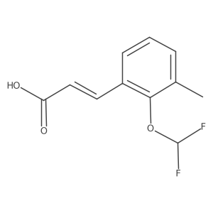 3-[2-(Difluoromethoxy)-3-methylphenyl]prop-2-enoic acid结构式