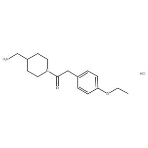 ({1-[(4-Ethoxyphenyl)acetyl]piperidin-4-yl}methyl)amine hydrochloride Structure