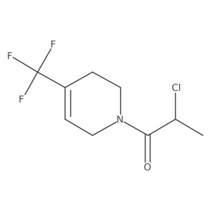 2-Chloro-1-[4-(trifluoromethyl)-1,2,3,6-tetrahydropyridin-1-yl]propan-1-one Structure