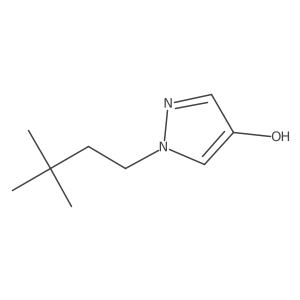 1-(3,3-Dimethylbutyl)-1H-pyrazol-4-ol结构式