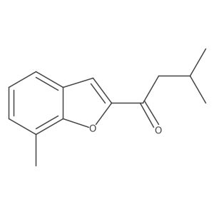 3-Methyl-1-(7-methyl-1-benzofuran-2-yl)butan-1-one Structure