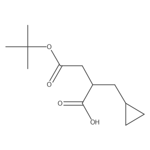 (R)-4-(tert-Butoxy)-2-(cyclopropylmethyl)-4-oxobutanoic acid结构式