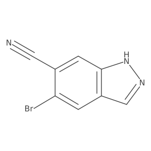 5-Bromo-1H-indazole-6-carbonitrile结构式