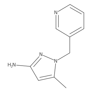5-Methyl-1-[(pyridin-3-yl)methyl]-1H-pyrazol-3-amine Structure