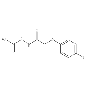 2-(4-Bromophenoxy)acetic acid 2-(aminothioxomethyl)hydrazide结构式