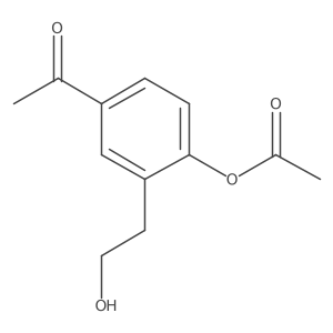 [4-Acetyl-2-(2-hydroxyethyl)phenyl] acetate结构式
