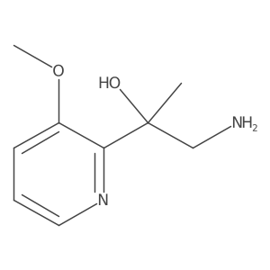 1-Amino-2-(3-methoxypyridin-2-yl)propan-2-ol结构式