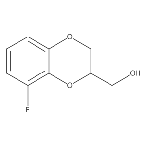 (8-Fluoro-2,3-dihydro-1,4-benzodioxin-2-yl)methanol结构式