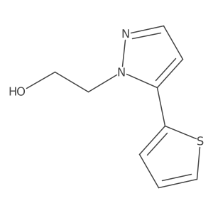 2-(5-(Thiophen-2-yl)-1H-pyrazol-1-yl)ethanol Structure