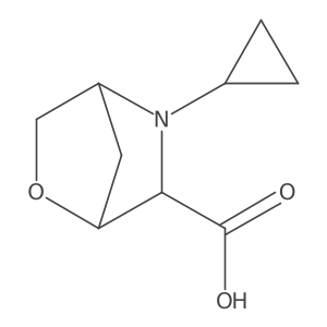 5-Cyclopropyl-2-oxa-5-azabicyclo[2.2.1]heptane-6-carboxylic acid Structure