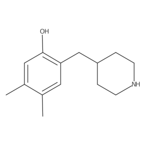 4,5-Dimethyl-2-[(piperidin-4-yl)methyl]phenol Structure