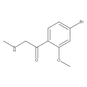 1-(4-Bromo-2-methoxyphenyl)-2-(methylamino)ethan-1-one结构式