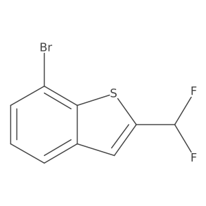 7-Bromo-2-(difluoromethyl)-1-benzothiophene Structure