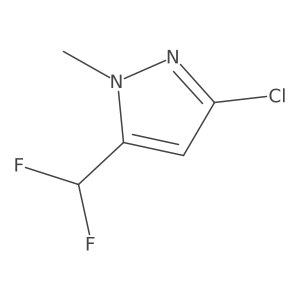 3-Chloro-5-(difluoromethyl)-1-methyl-1H-pyrazole Structure