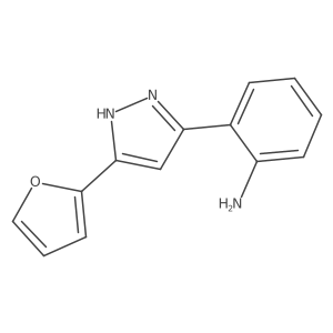 2-(3-(Furan-2-YL)-1H-pyrazol-5-YL)aniline结构式