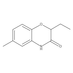 2-Ethyl-6-methyl-2H-1,4-benzoxazin-3(4H)-one结构式