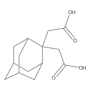 2-[2-(Carboxymethyl)adamantan-2-yl]acetic acid结构式