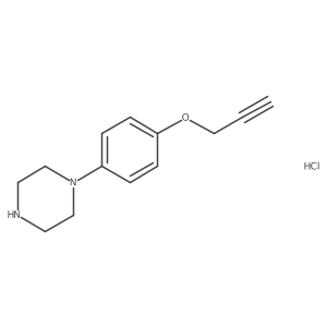 1-(4-(Prop-2-yn-1-yloxy)phenyl)piperazine hydrochloride Structure
