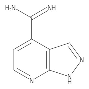 1H-Pyrazolo[3,4-b]pyridine-4-carboximidamide结构式