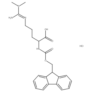 Fmoc-Arg(Me)2-OH (asymmetrical) Hydrochloride结构式