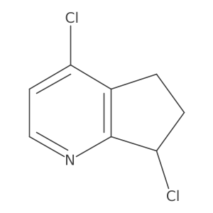 4,7-dichloro-5H,6H,7H-cyclopenta[b]pyridine结构式