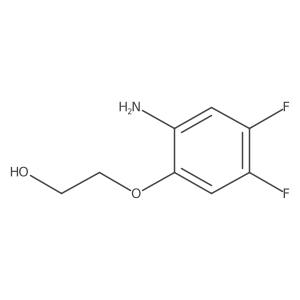 2-(2-Amino-4,5-difluorophenoxy)ethan-1-ol结构式