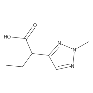 2-(2-Methyl-2H-1,2,3-triazol-4-yl)butanoic acid结构式