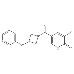 (5-Chloro-6-hydroxypyridin-3-yl)(3-(pyridin-3-yloxy)azetidin-1-yl)methanone结构式