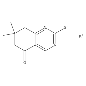 Potassium (7,7-dimethyl-5-oxo-5,6,7,8-tetrahydroquinazolin-2-yl)sulfanide Structure