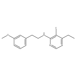 6-ethyl-5-fluoro-N-[2-(3-methoxyphenyl)ethyl]pyrimidin-4-amine Structure