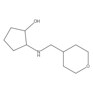 (1R,2R)-2-{[(oxan-4-yl)methyl]amino}cyclopentan-1-ol Structure