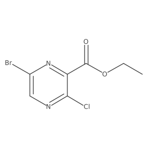 Ethyl 6-bromo-3-chloropyrazine-2-carboxylate Structure