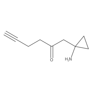 1-(1-Aminocyclopropyl)hex-5-yn-2-one Structure