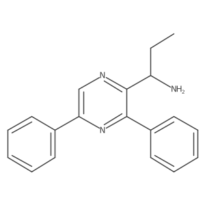 (S)-1-(3,5-Diphenylpyrazin-2-yl)propan-1-amine Structure