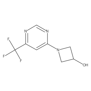 1-[6-(Trifluoromethyl)pyrimidin-4-yl]azetidin-3-ol结构式