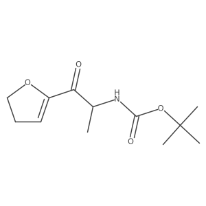 tert-butyl N-[1-(4,5-dihydrofuran-2-yl)-1-oxopropan-2-yl]carbamate Structure