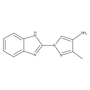 1-(1H-benzimidazol-2-yl)-3-methyl-pyrazol-4-amine Structure