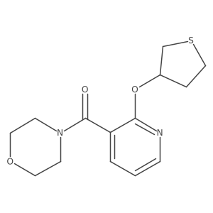 Morpholino(2-((tetrahydrothiophen-3-yl)oxy)pyridin-3-yl)methanone Structure