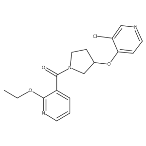 (3-((3-Chloropyridin-4-yl)oxy)pyrrolidin-1-yl)(2-ethoxypyridin-3-yl)methanone Structure