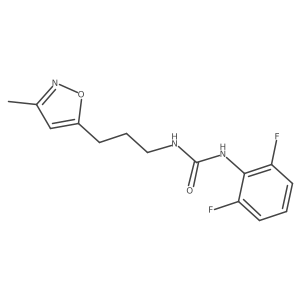 1-(2,6-Difluorophenyl)-3-(3-(3-methylisoxazol-5-yl)propyl)urea Structure