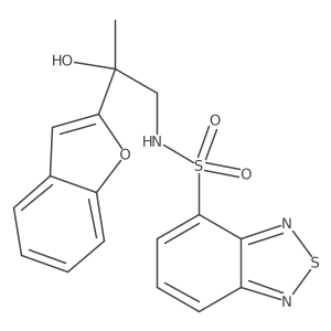 N-(2-(benzofuran-2-yl)-2-hydroxypropyl)benzo[c][1,2,5]thiadiazole-4-sulfonamide Structure