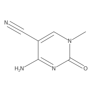 4-Amino-1-methyl-2-oxo-1,2-dihydropyrimidine-5-carbonitrile结构式