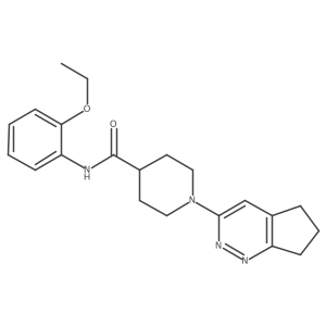 1-{5H,6H,7H-cyclopenta[c]pyridazin-3-yl}-N-(2-ethoxyphenyl)piperidine-4-carboxamide结构式
